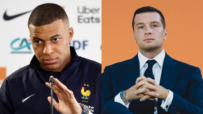 Kylian Mbappé volvió a criticar el avance de la extrema derecha en Francia y recibió una inmediata respuesta de Jordan Bardella.