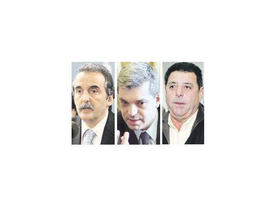Guillermo Moreno, Julián Domínguez, Alfredo de Angeli
