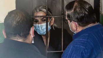 Jeanine Áñez en su celda.
