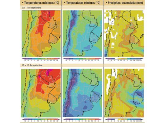 Lloverá en el este del área agrícola (pero no en el centro y el oeste)