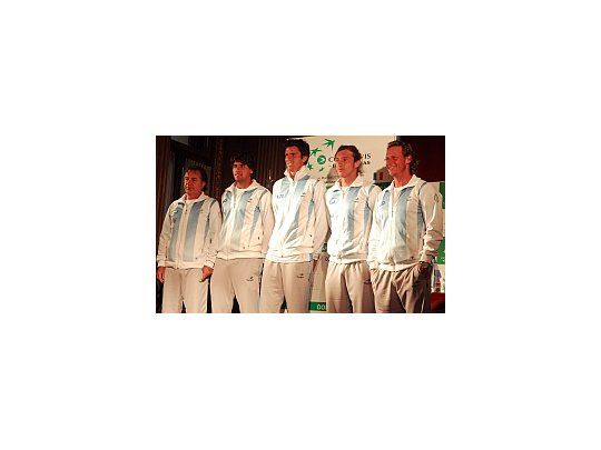 El equipo argentino de Copa Davis que afrontará desde mañana la serie de Copa Davis ante Rumania.