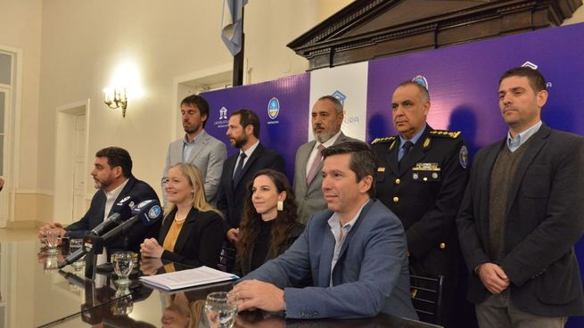 La ministra de Seguridad de Mendoza, Mercedes Rus, encabezó el acto de presentación del proyecto.