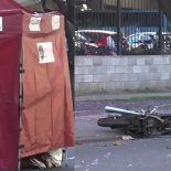 Así quedó la moto tras el accidente Así quedó la moto tras el accidente