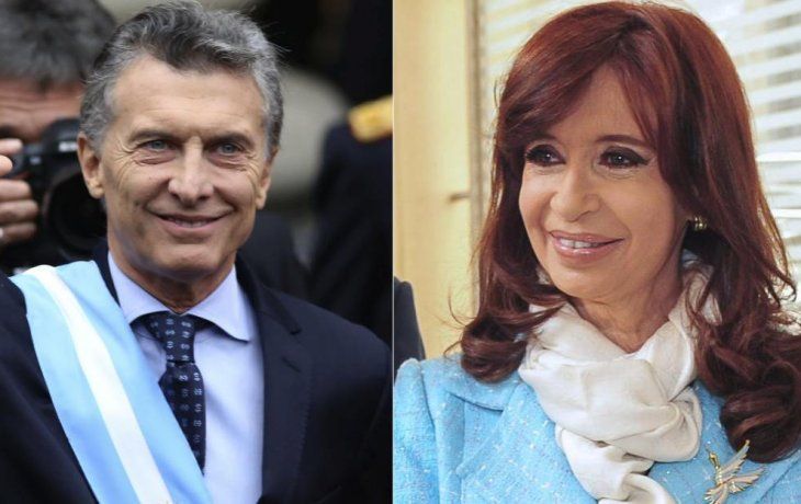 Mauricio Macri y Cristina de Kirchner.