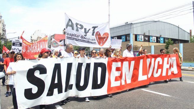 Trabajadores de la salud llevaron adelante distintas demandas en todo el país.