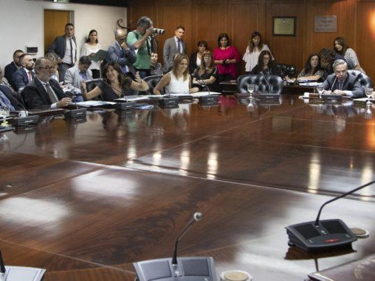 Reunión de la comisión de Acusación y Disciplina del Consejo de la Magistratura.