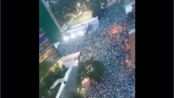 La multitud de los hinchas de Palmeiras en las calles de San Pablo a pesar del coronavirus