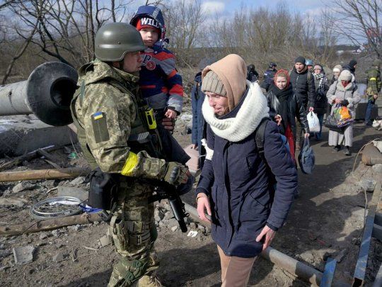 Ucrania refugiados