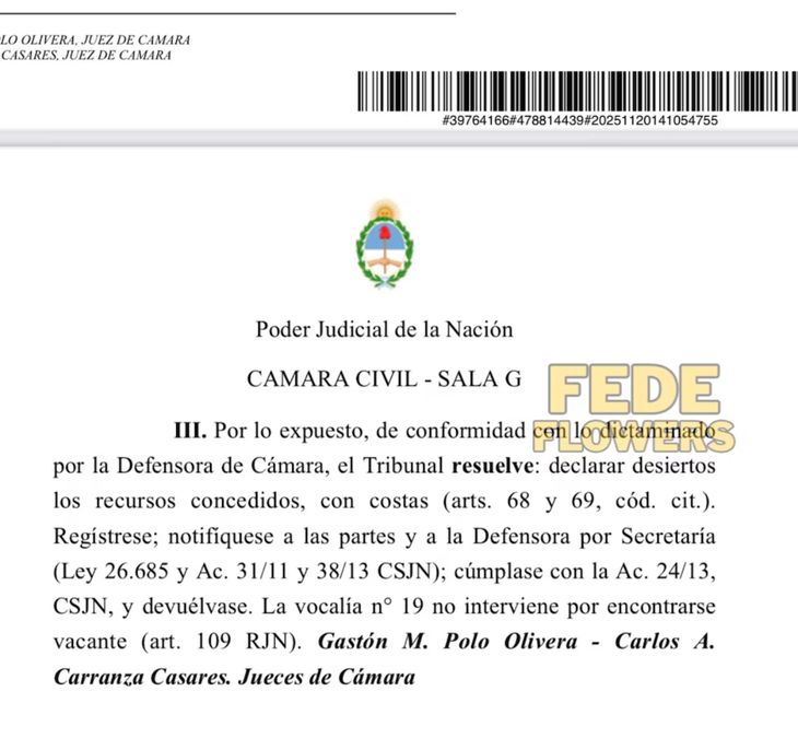 El documento salió a la luz a tan solo días de que el jugador del Galatasaray se reencontrará con sus hijas en Argentina El documento salió a la luz a tan solo días de que el jugador del Galatasaray se reencontrará con sus hijas en Argentina