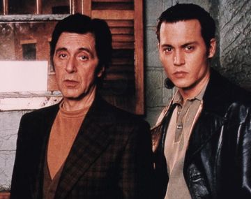 Al Pacino y Johnny Depp años atrás. 