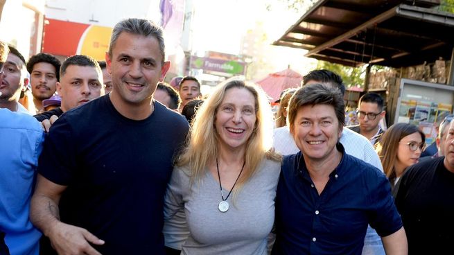 Karina Milei y Martín Menem encabezaron junto a Lisandro Almirón la recorrida de LLA en Corrientes.