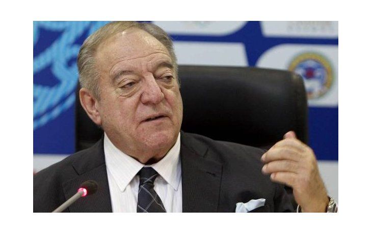 El húngaro Tamas Ajan, de 80 años, presidente de la Federación Internacional de Halterofilia.