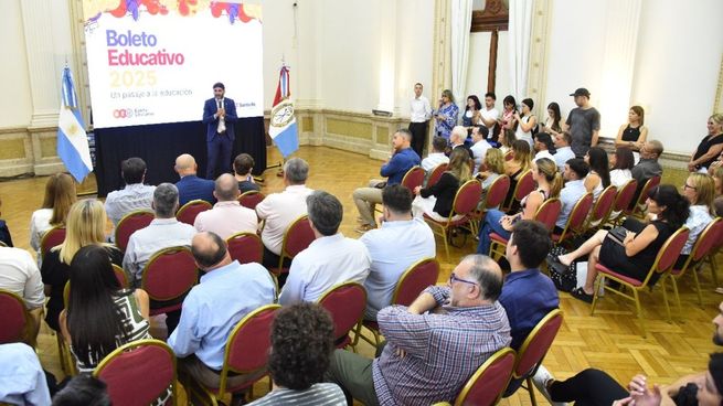 Presentación del Boleto Educativo de Santa Fe.