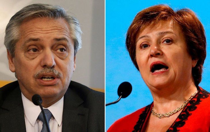 Alberto Fernández dialogó con Kristalina Georgieva