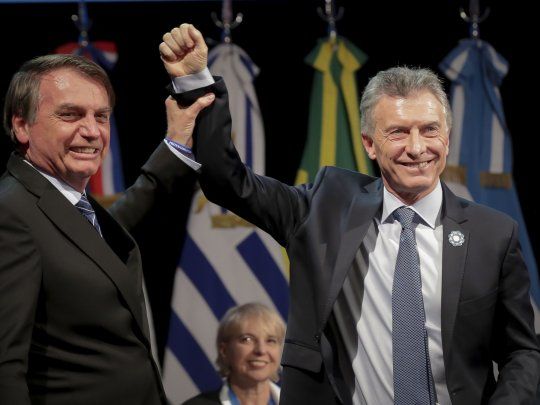 Macri y Bolsonaro en la Cumbre de Líderes del Mercosur en Santa Fe.&nbsp;