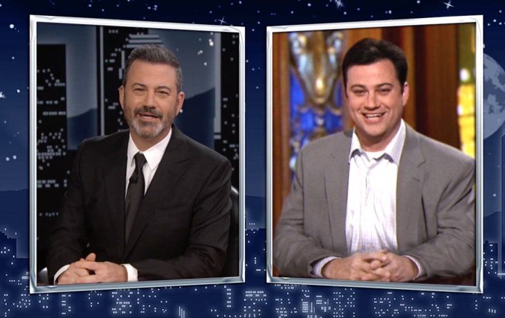 con inteligencia artificial, jimmy kimmel entrevisto a una version joven de si mismo