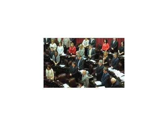 Durante la sesión se rindió homenaje al expresidente Néstor Kirchner, próximo a cumplirse dos años de su fallecimiento.