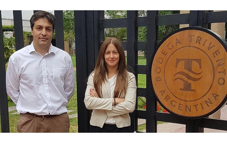 Santiago Ribisich, Gerente General de Trivento, y Sylvina Cirone, gerente de RRHH.