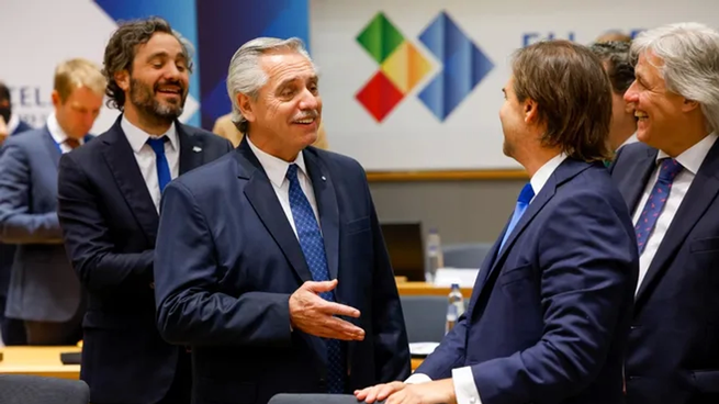 El presidente argentino Alberto Fernández volvió a referirse a la crisis del agua en Uruguay.