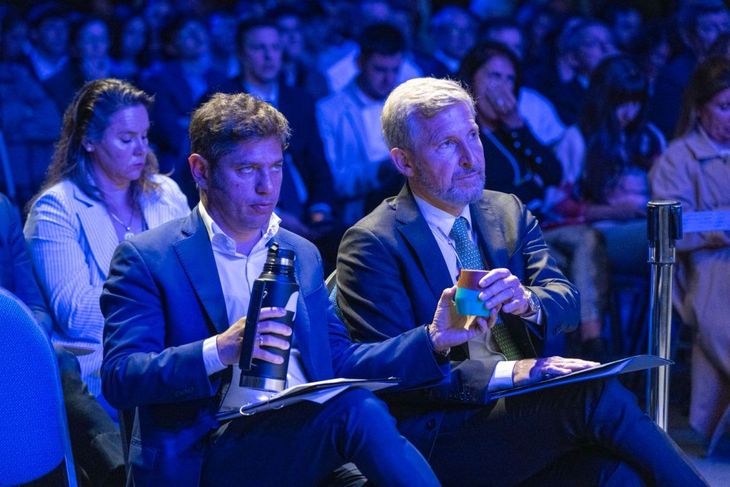 Axel Kicillof y Rogelio Frigerio, en el evento organizado por el Consejo Federal de Inversiones.