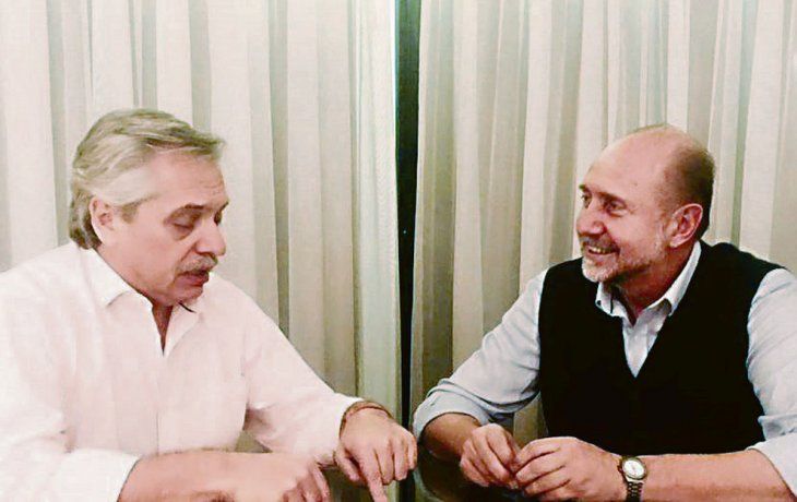 PREVIA. El precandidato a presidente mantuvo hace menos de un mes un encuentro con el gobernador electo.