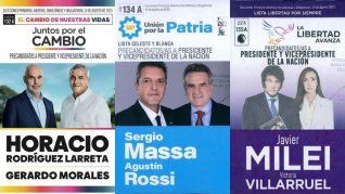PASO 2023: las boletas que estarán en el cuartro oscuro.
