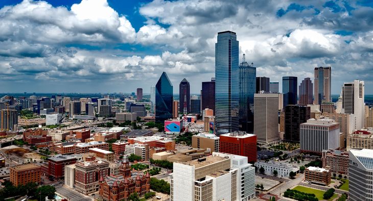 Vista de Dallas, en el estado de Texas, posee 1.300.000 habitantes Vista de Dallas, en el estado de Texas, posee 1.300.000 habitantes