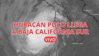 Sigue la trayectoria del huracán Polo frente a las costas de México.