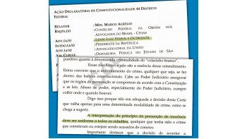ámbito.com | FUNDAMENTOS. Arriba, la Acción Directa de Constitucionalidad 44, que será defendida ante el Supremo por el jurista Lenio Streck.