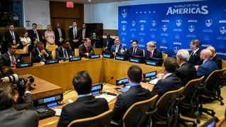 Javier Milei y Donald Trump compartieron la sesión extraordinaria del Escudo de las Américas.
