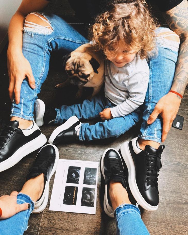 La foto con la que la pareja había anunciado el segundo embarazo. La foto con la que la pareja había anunciado el segundo embarazo.