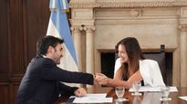 Ignacio Torres, junto a Sandra Pettovello.&nbsp;