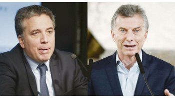 Nicolás Dujovne y Mauricio Macri.