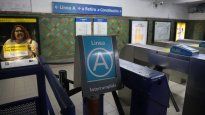 Los metrodelegados liberarán molinetes en una estación de la Linea A.