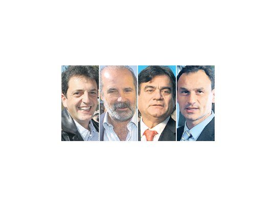 Sergio Massa, Baldomero Álvarez, Francisco Gutiérrez, Pablo Bruera