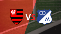 millonarios cayo ante flamengo con dos goles de pedro