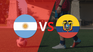 Argentina and Ecuador play their first match Argentina and Ecuador play their first match
