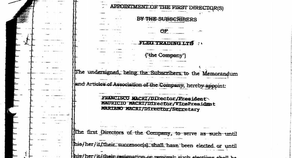 Panamá Papers: amplían denuncia contra Mauricio Macri con documentos aportados por Franco (foto 5)