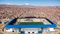 El estadio de El Alto, a más de 4.000 metros de altura.