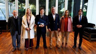 El presidente Javier Milei se reunió con los miembros de la Mesa de Enlace.&nbsp;