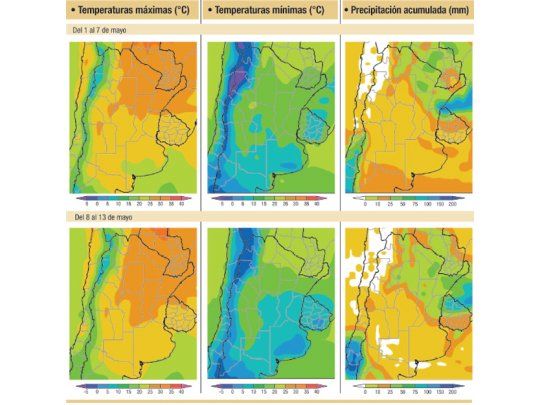 Frente de tormenta para el norte agrícola