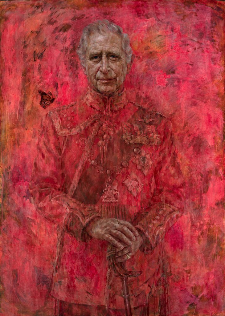 The portrait of King Charles III. The portrait of King Charles III.