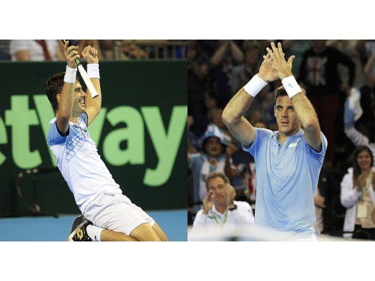 En un día perfecto, Del Potro y Pella pusieron en jaque a Gran Bretaña