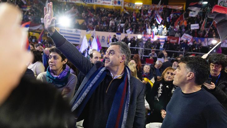 Yamandú Orsi y Andrés Lima. Yamandú Orsi y Andrés Lima.