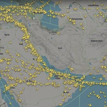 No circulan aviones por el espacio aéreo iraní. No circulan aviones por el espacio aéreo iraní.