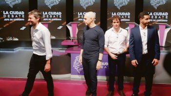Matías Lammens, Horacio Rodríguez Larreta, Gabriel Solano y Matías Tombolini.