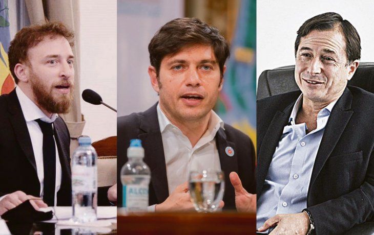 Federico Otermin, Axel Kicillof y Daniel Lipovetsky.