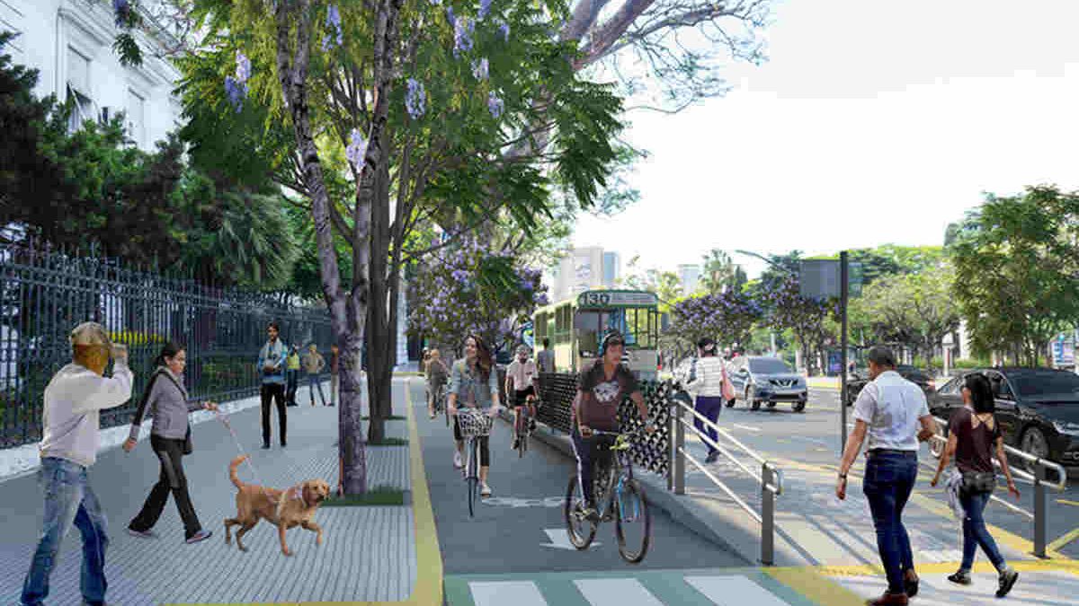 Modifican el proyecto de ciclovía en Avenida del Libertador por reclamos de los vecinos
