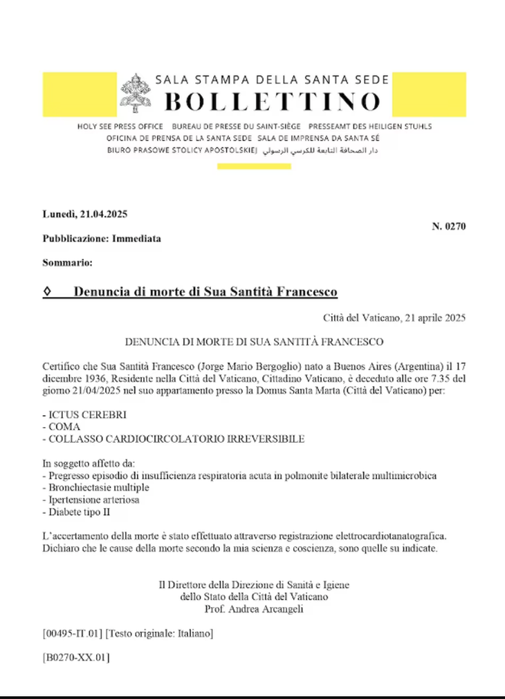 parte de la muerte del papa Francisco.PNG