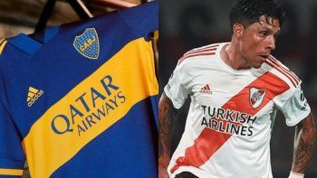 Las nuevas camisteas de Boca y River.